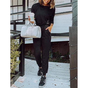 Conjuntos Deportivos de Terciopelo para Mujer, Conjuntos de 2 Piezas con Bolsillos, Sudadera y Pantalones Deportivos, Atuendos Deportivos Casuales - Product Image 5