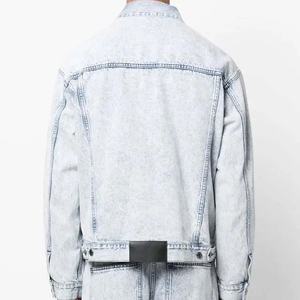 High Quality <b>Men's</b> Wholesale Custom Canvas Varsity <b>Jacket</b> <b>Summer</b> Washed Vintage 100% Cotton Hooded Wool Liner Ronpex - Product Image 5