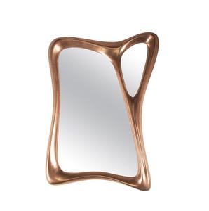 <b>Gold</b> Finished Rectangular Metal <b>Wall</b> <b>Mirror</b> Modern Design Wedding Decor Customizable Size Thickness <b>Wall</b> Mounted for Bedroom - Product Image 1