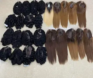 Pelucas de cabello humano vietnamita con encaje Frontal HD, todas las texturas, todos los colores, cutícula alineada, precio de fábrica