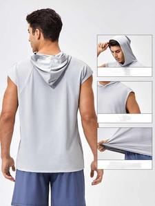 Gros Muscle Gym Vêtements Hommes D'été Mince Respirant Sans Manches Hoodies Débardeurs Durable Respirant Fitness Sport Gilet - Product Image 2