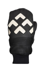 Meilleures ventes Gants de ski unisexes pour adultes 100% acrylique Motif câble Mitaines avec patch en cuir imprimé pour les sports d'hiver - Product Image 2