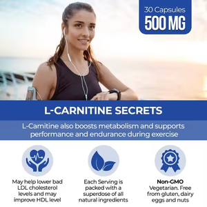 Suplemen pelangsing kompleks alami kapsul l-carnitine dan ekstrak teh hijau kapsul pembakar lemak pelangsing - Product Image 6