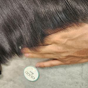 Premium Highlight color 100% Extensiones de cabello crudo vietnamita Paquete Cierre Frontal Hueso recto Longitudes 10-30 pulgadas - Product Image 4