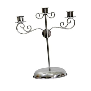 Photophore décoratif classique 3 bras chandelier candélabre pour décoration intérieure ornement Argent au meilleur prix - Product Image 5