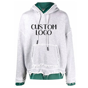 Sudadera con capucha de felpa francesa de peso pesado para hombre con parche de letra 3D bordado patrón sólido sudadera de chenilla bordada personalizada - Product Image 5