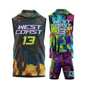 Tenues de football américain 7 contre 7 en polyester respirant haute performance avec nom d'équipe et numérotation personnalisés pour les équipes 7 contre 7 - Product Image 4