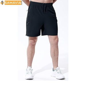 Pantalones cortos de malla para hombre, ropa deportiva ligera de secado rápido para gimnasio, entrenamiento y correr - Product Image 3