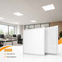 Panneau LED plat avec garantie de 7 ans, 160 lm/W, UGR<19, driver BOKE, 100 000 heures, 18-24 W, 295x1195 mm, avec IES LDT pour bureau, école, centre commercial