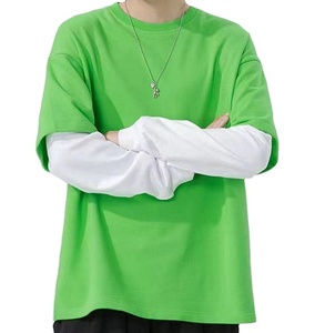 เสื้อยืดผู้ชายทรงหลวม ระบายอากาศได้ดี คุณภาพสูง ผ้าเจอร์ซีย์คอตตอน 100% แบบสองชั้น  ผู้ผลิตเสื้อผ้าผู้ชาย เสื้อยืดทรงบ็อกซี่ - Product Image 3