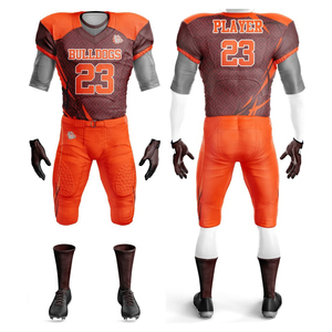 Uniformes de football américain personnalisés pour adultes, pantalons, broderie en twill, impression par sublimation, respirant, séchage rapide, taille élastique - Product Image 4