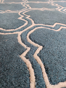 Beau tapis en laine de créateur fait à la main de haute qualité tapis en laine touffetés à la main hôtel bureau à domicile utilisation polyvalente n'importe quel espace de pièce - Product Image 2