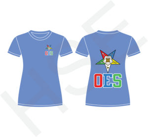 T-shirt pour femme OES avec bordure de flamme multicolore, tendance, décontracté pour l'été - Product Image 1