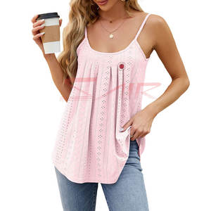 2024 Logo personnalisé femme débardeur de haute qualité été dames haut court avec conception d'impression décontractée vente chaude derniers Styles - Product Image 4