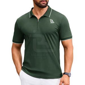 Camiseta Polo transpirable de la mejor calidad para hombre con media cremallera, polos para hombre, ropa personalizada, polos de moda para adultos - Product Image 1