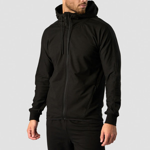 Sweatshirts à capuche et sweatshirts en molleton Tech Sportswear légers avec fermeture éclair personnalisés Basics Full Zip Up au prix de gros - Product Image 1
