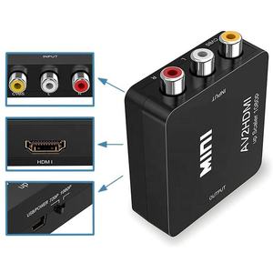 Adaptateur RCA vers HDMI HDTV Composite 1080P 3 RCA CVBS Mini HDMI vers AV Convertisseur Audio Vidéo Petite Boîte Mini Hdmi2av <span class=keywords><strong>Av2hdmi</strong></span> - Product Image 4