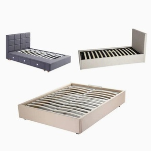 Vinahardware Furniture New Arrival Metal Platform Bed Frame Queen Size with <b>Wooden</b> <b>Slats</b>, No Box Spring Needed - Product Image 2