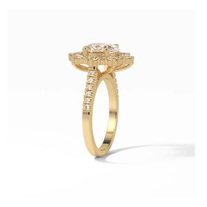 Anillo de moissanita de alta calidad Anillo de bodas personalizado de plata esterlina Anillos de moissanita certificados de corte ovalado - Product Image 5