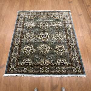 Tapis persan brodé à la main, design uni, à poils longs, fabriqué à la machine, de qualité supérieure, attrayant et tendance, en promotion au meilleur prix - Product Image 1