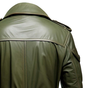 Nuevo Abrigo de Cuero Personalizado para Hombre, Abrigo Largo de Invierno de Alta Calidad, Precios al por Mayor, Hecho con Cuero de la Mejor Calidad, Abrigos Largos Personalizados para Hombre - Product Image 2