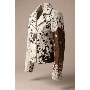Chaqueta Bomber Reversible de Satén para Mujer - Estilo Motero de Cuero Vacuno Sólido - Product Image 2