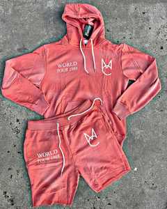 Streetwear personnalisé avec fermeture éclair et délavage à l'acide sweat-shirt à capuche de jogging 2 pièces vêtements pour femmes ensemble veste courte à manches courtes pour femmes - Product Image 2