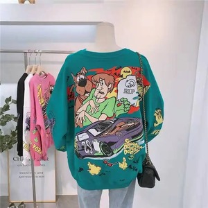 เสื้อฮู้ดดี้ผ้าฝ้ายแขนยาวพิมพ์ลายตามสั่ง ขายดีสำหรับผู้หญิง เป็นมิตรกับสิ่งแวดล้อม ปลายแขนเสื้อแบบริบ ตัดต่อสีตัดกัน มีเชือกผูก กระเป๋าแบบจิงโจ้ - Product Image 2