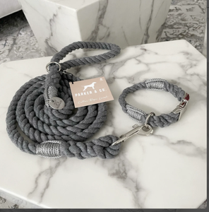 Natural and Color Full Handmade Cotton Rope Buckle <b>Collar</b> - Product Image 1