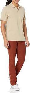Camiseta Polo de manga corta para hombre, secado rápido, 100% poliéster, patrón sólido en 3D - Product Image 2
