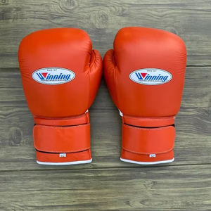 Estilo ganador Más vendidos Guantes de boxeo profesionales de cuero originales Protector de cabeza y protector de ingle Juego de boxeo ganador al por mayor. - Product Image 4