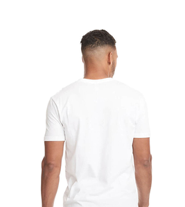 เสื้อยืดผู้ชายสีขาวทุกเพศเสื้อยืดผสมน้ำหนักมากผ้าฝ้าย100% ซักคุณภาพสูง - Product Image 6