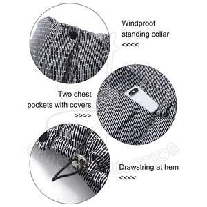 แจ็กเก็ตปลาปักเป้าสำหรับผู้หญิงปรับแต่งได้กันลมปกตั้งถักด้วยคอลเลกชันสง่างาม - Product Image 6