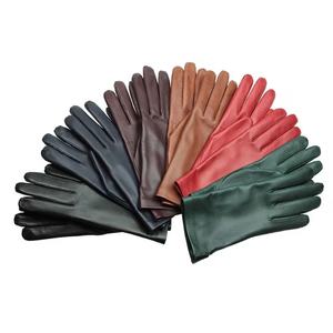 Green-Color Suede-Sheepskin <b>Gloves</b> Wrist-Fashion Men Women New Genuine 2026 <b>Gloves</b> <b>Wool</b>-Warm Leather <b>Gloves</b> From Pakistan - Product Image 4