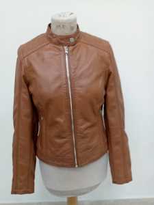 2025 Winter Men's Customized Color Coated Genuine <b>Cow</b> Leather Jacket Windproof & Heated Crew Neck Zipper Closure Unisex - Product Image 2