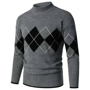 High Quality Winter Casual High Neck <b>Cardigan</b> Blank Cotton <b>Wool</b> <b>Men's</b> Sweaters <b>Wool</b> Liner New Fashion Design Sports Wear - Product Image 2