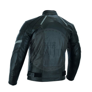 Chaqueta de moto de cuero para hombre de invierno transpirable de diseño personalizado de alta calidad 2025 hecha en Pakistán - Product Image 6