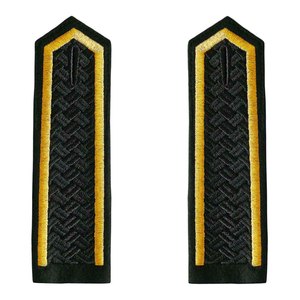 Épaulettes en tissu brodé de couleur bleu ciel, style Metropolitan England, avec ancre argentée, best-seller, décorées - Product Image 3