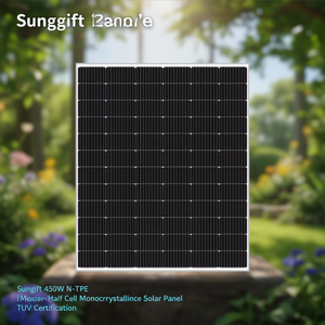 Panneau solaire monocristallin Sungift 450W de type N à demi-cellules avec certification TUV - Product Image 3