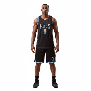 Ensemble de maillot et short de basketball unisexe réversible à séchage rapide, imprimé par transfert thermique, édition limitée 2026, personnalisable, vente en gros - Product Image 2