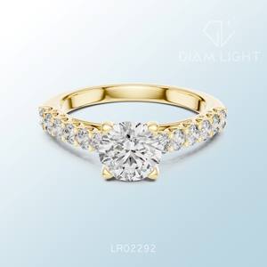 Custom made round <b>cluster</b> ring with VS clarity certified design radiant brilliance elegant gemstone timeless jewelry piece - Product Image 3