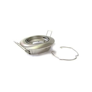 Porta faretti LED rotondo regolabile GU10 MR16 con finitura satinata a molla-illuminazione/portalampada - Product Image 4