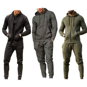 Conjunto de chándal de dos piezas para hombre, ropa de gimnasio de la mejor calidad 2025 al por mayor, ropa deportiva para fitness, chándal de entrenamiento polar para hombre - Product Image 6