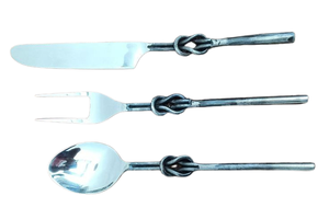 Nuevo Juego de Cubiertos de Metal Estilo Medieval para Cocina, Cubertería de Metal con Cuchara y Tenedor en Acabado Rústico Elegante para Cocina - Product Image 3