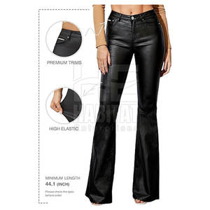 Pantalones de cuero para mujer Low Moq, ajustados, de alta calidad, suaves, de cuero genuino, elegantes y duraderos - Product Image 4