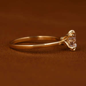 14KT Or Jaune 2.0 CT Lab Grown Diamant Bague de Fiançailles Nouveau Style Classique Double Prong Lunette Réglage IGI Certificat Bijoux - Product Image 6