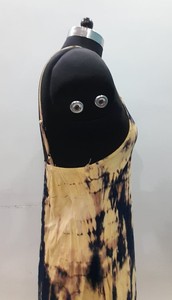 Venta caliente Casual vestido de verano mano corbata teñida mujeres rayón arrugado largo Maxi estándar vestido sin mangas Precio de fabricante - Product Image 4