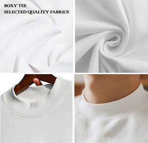 เสื้อยืดผ้าคอตตอนไซส์ใหญ่พิเศษใส่สบายใส่ได้ทั้งผู้ชายและ230gsm ลำลองใส่สบายโลโก้ได้ตามที่ต้องการ - Product Image 1