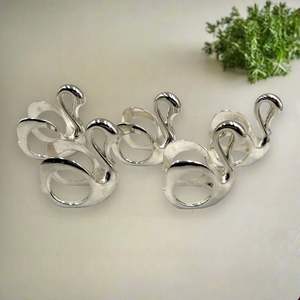 Servilleteros de Metal con patrón Floral tradicional de acabado Premium, clásicos para bodas, banquetes, fiestas, configuraciones de mesa de recepción - Product Image 5