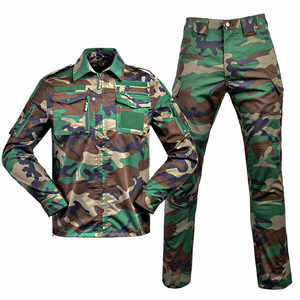 Ropa de camuflaje de uniforme táctico para hombre, conjunto de dos piezas para exteriores, transpirable, ajuste personalizado, Proveedor de Ropa de utilidad duradera - Product Image 2